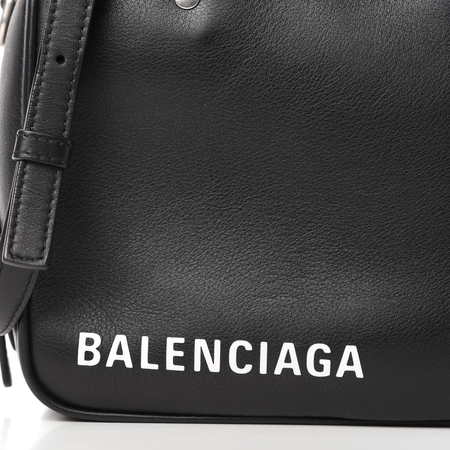 Balenciaga Shiny Day Calfskin XS Triangle Square Bag Black 10 of 10