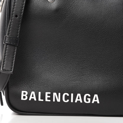 Balenciaga Shiny Day Calfskin XS Triangle Square Bag Black 10 of 10