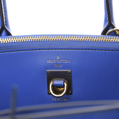 Louis Vuitton Calfskin City Steamer MM Blue 7 of 12