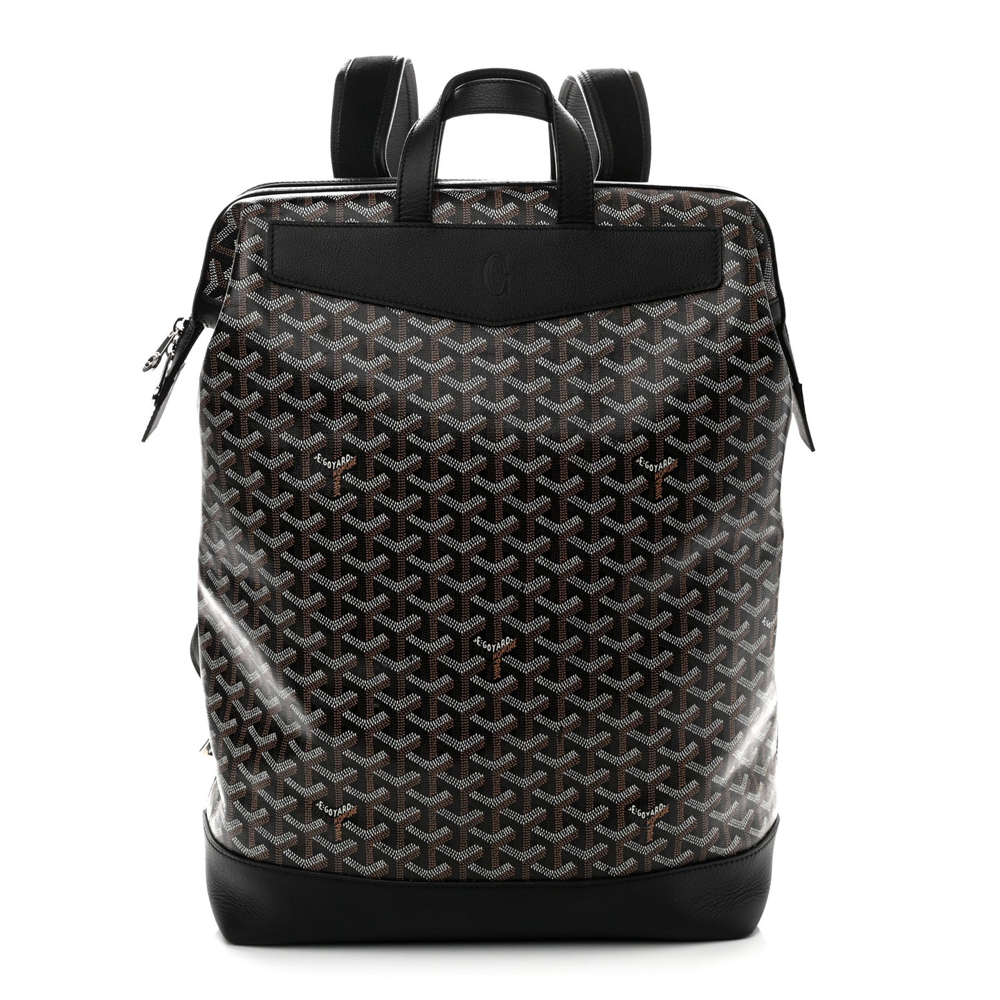 Goyardine Calfskin Cisalpin Backpack Black