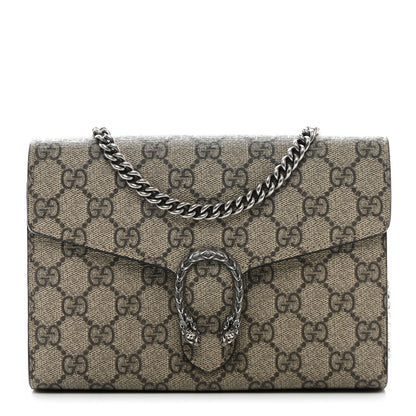 Gucci GG Supreme Monogram Mini Dionysus Chain Wallet Beige Taupe 1 of 12