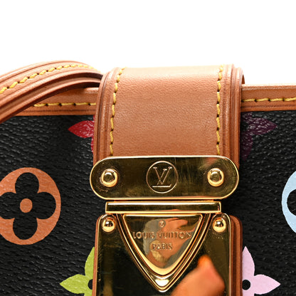 Louis Vuitton Monogram Multicolor Shirley Black 7 of 9