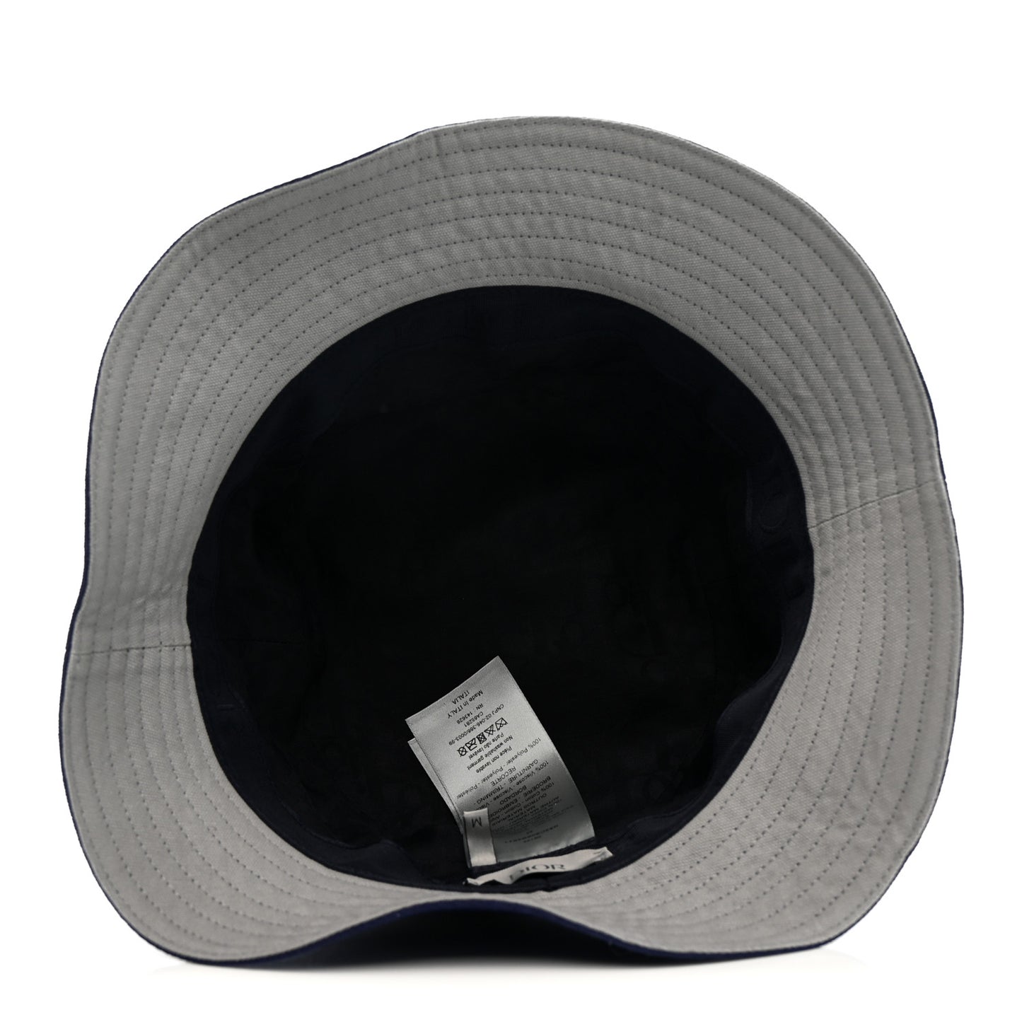 Cotton Woven Atelier Bob Bucket Hat M Blue