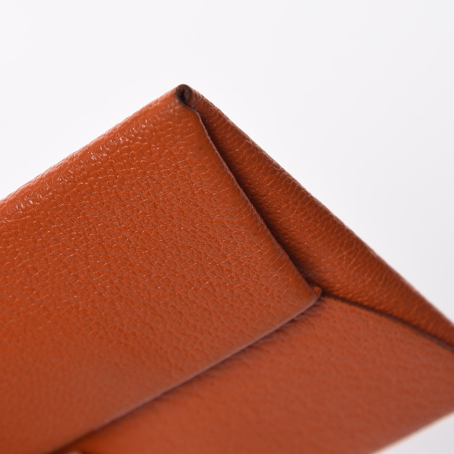 Hermes Chevre Mysore Bastia Coin Purse Feu 8 of 12