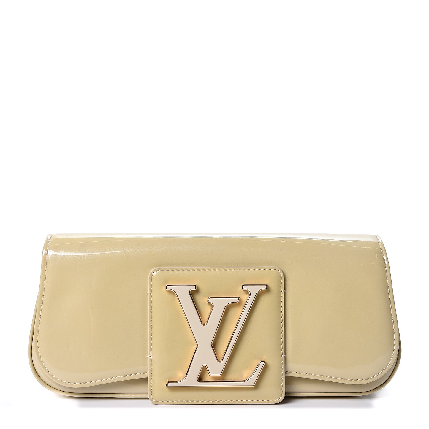 Patent Sobe Clutch Blanc Corail