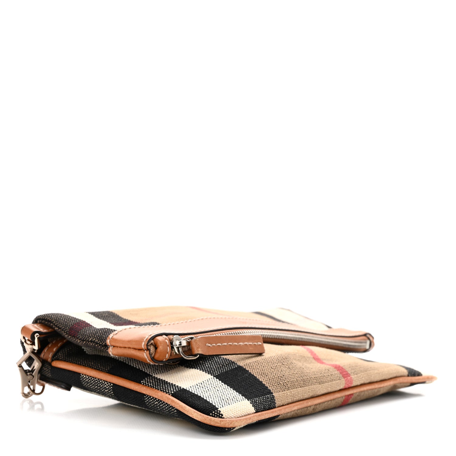 Burberry House Check Large Adeline Crossbody Saddle Brown 4 of 13
