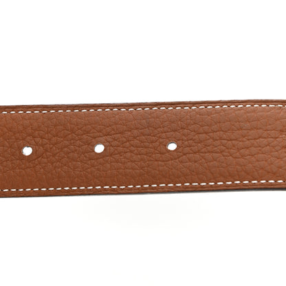 Hermes Box Togo 32mm Matte H Belt 90 Black Gold 6 of 7