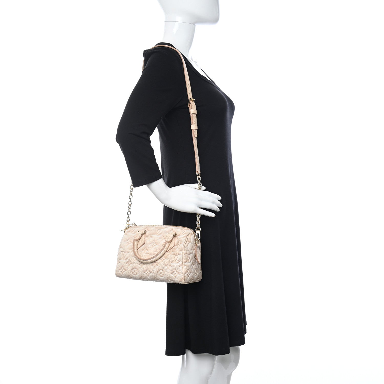 Louis Vuitton Empreinte Monogram Summer Stardust Speedy Bandouliere 20 Beige Clair 2 of 9