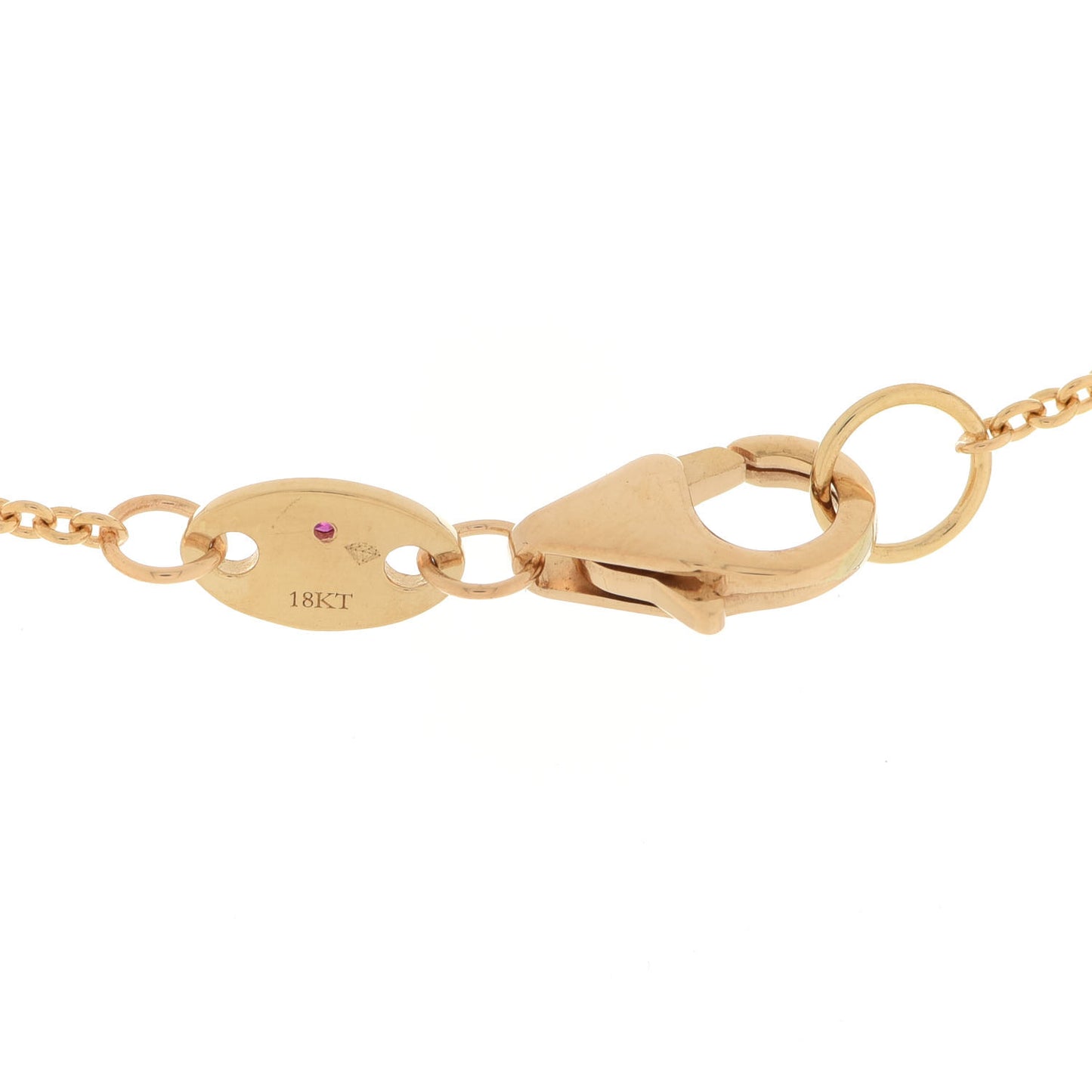 18K Yellow Gold White Gold Diamond Disc Pendant Necklace