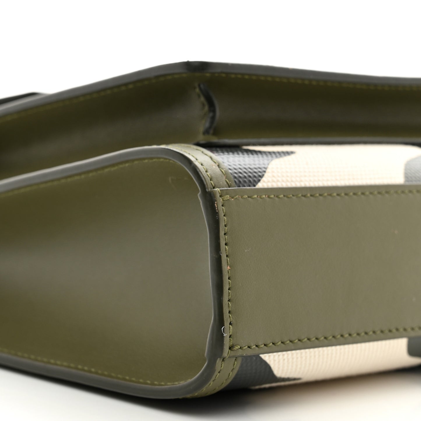 Calfskin Camouflage Mini Pocket Bag Green