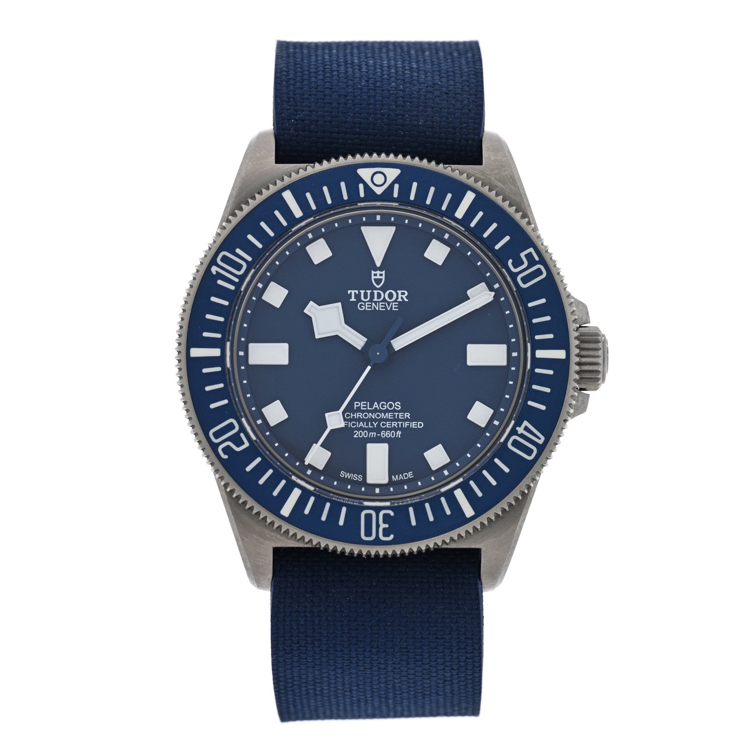 TUDOR Titanium Fabric 42mm Pelagos Automatic Watch Blue 25707B 1 of 5