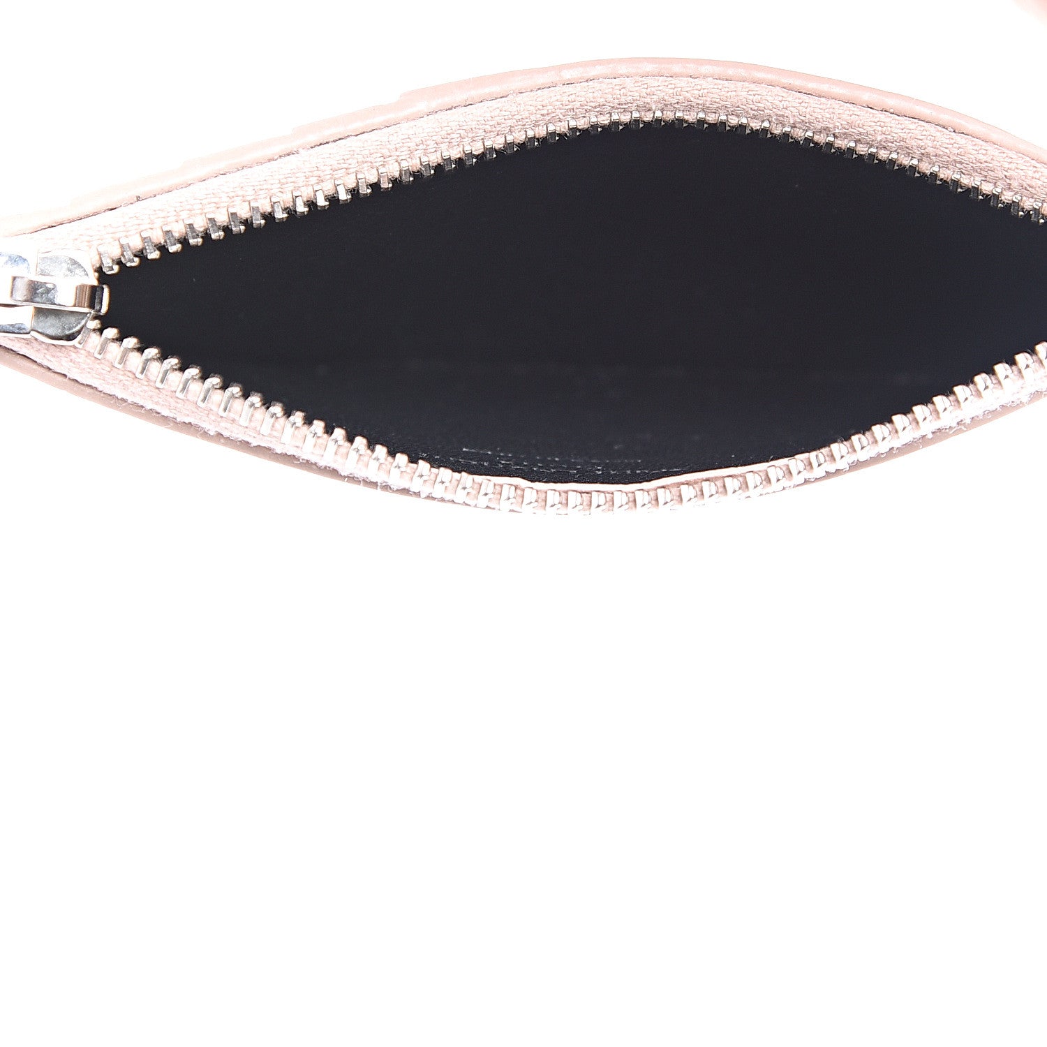 Saint Laurent Crocodile Embossed 5 Fragments Card Case Rose Antic 4 of 8