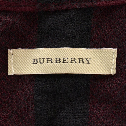 Burberry Fine Wool Mega Check Collette Cape Scarf Dark Pomegranate 3 of 4