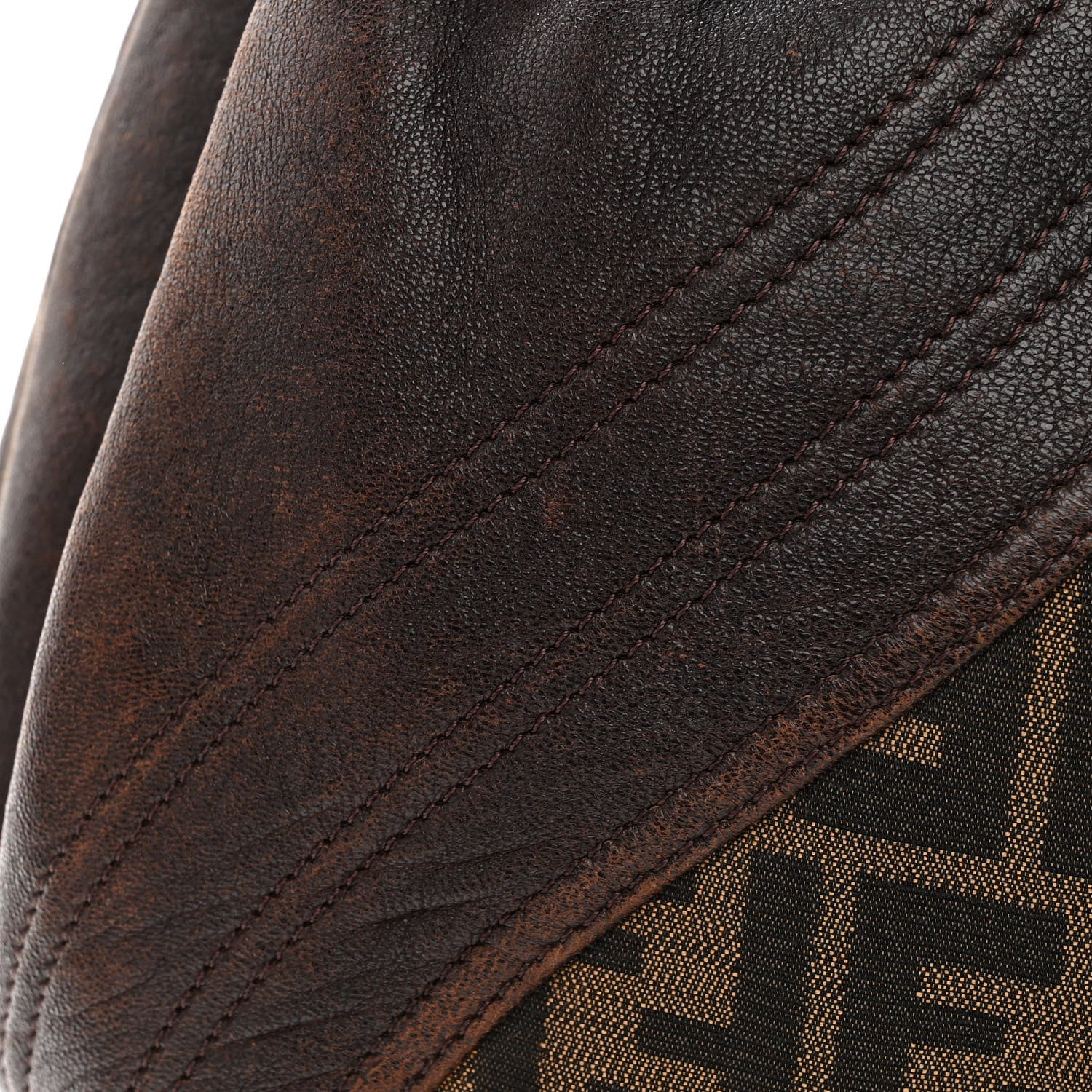 Fendi Zucca Nappa Nuvolata Vitello Tortuga Spy Tobacco Moro 15 of 17