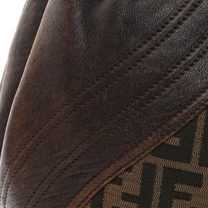 Fendi Zucca Nappa Nuvolata Vitello Tortuga Spy Tobacco Moro 15 of 17