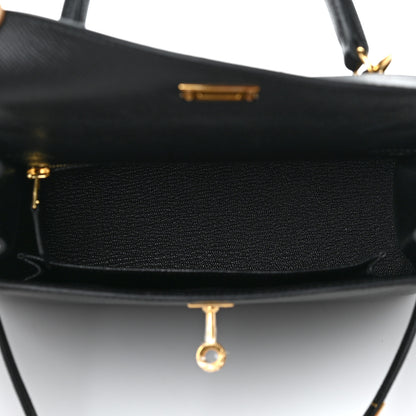 Hermes Epsom Kelly Sellier 25 Black 5 of 8