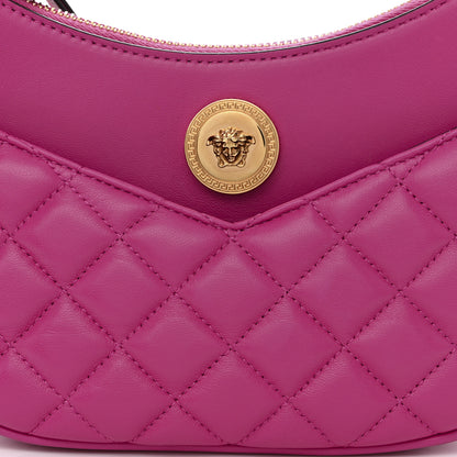 Versace Nappa Quilted Medusa Shoulder Bag Fuchsia 8 of 12