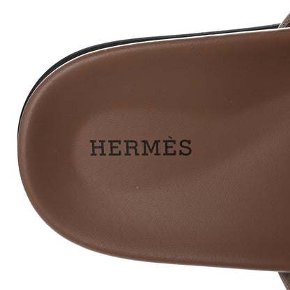 Hermes Calfskin Womens Empire Sandals 38 Beige Matic Beige Glaise 7 of 8