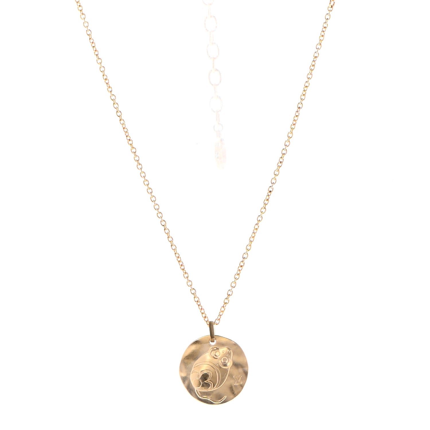 Louis Vuitton Sky Zodiac Necklace Gold 1 of 8