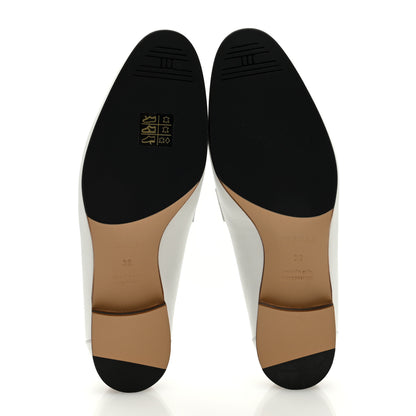 Hermes Calfskin Womens Royal Loafers 38 White 5 of 7