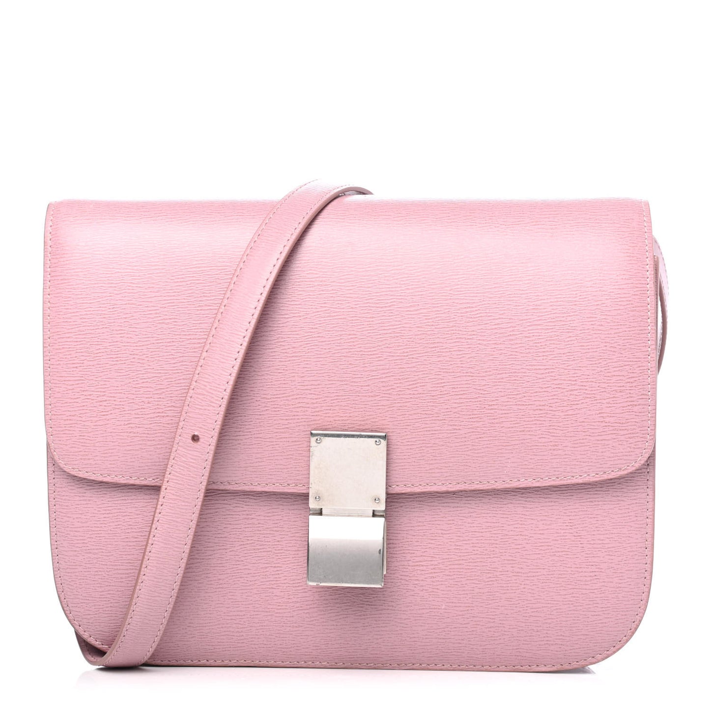 Liege Calfskin Medium Classic Box Flap Bag Antique Rose