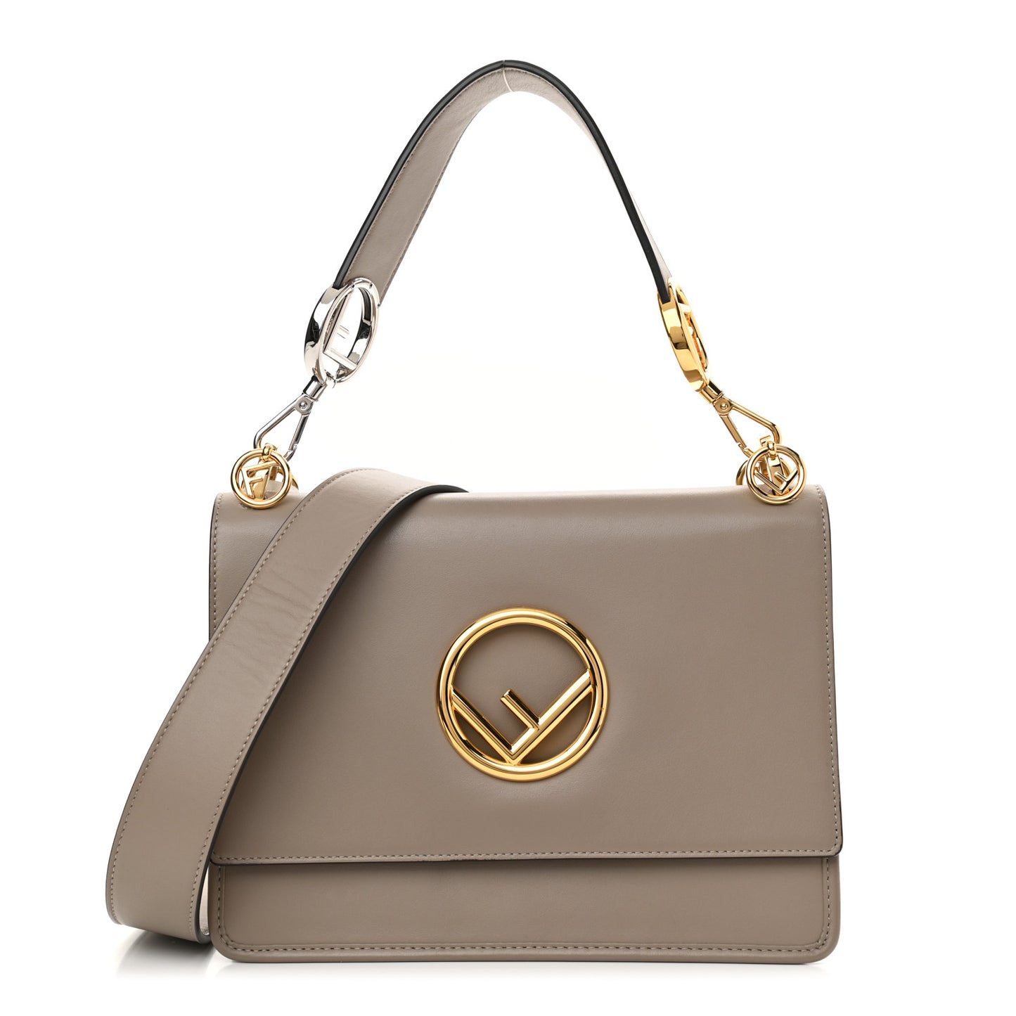 Vitello Century Opaco F is Fendi Kan I Shoulder Bag Tortora