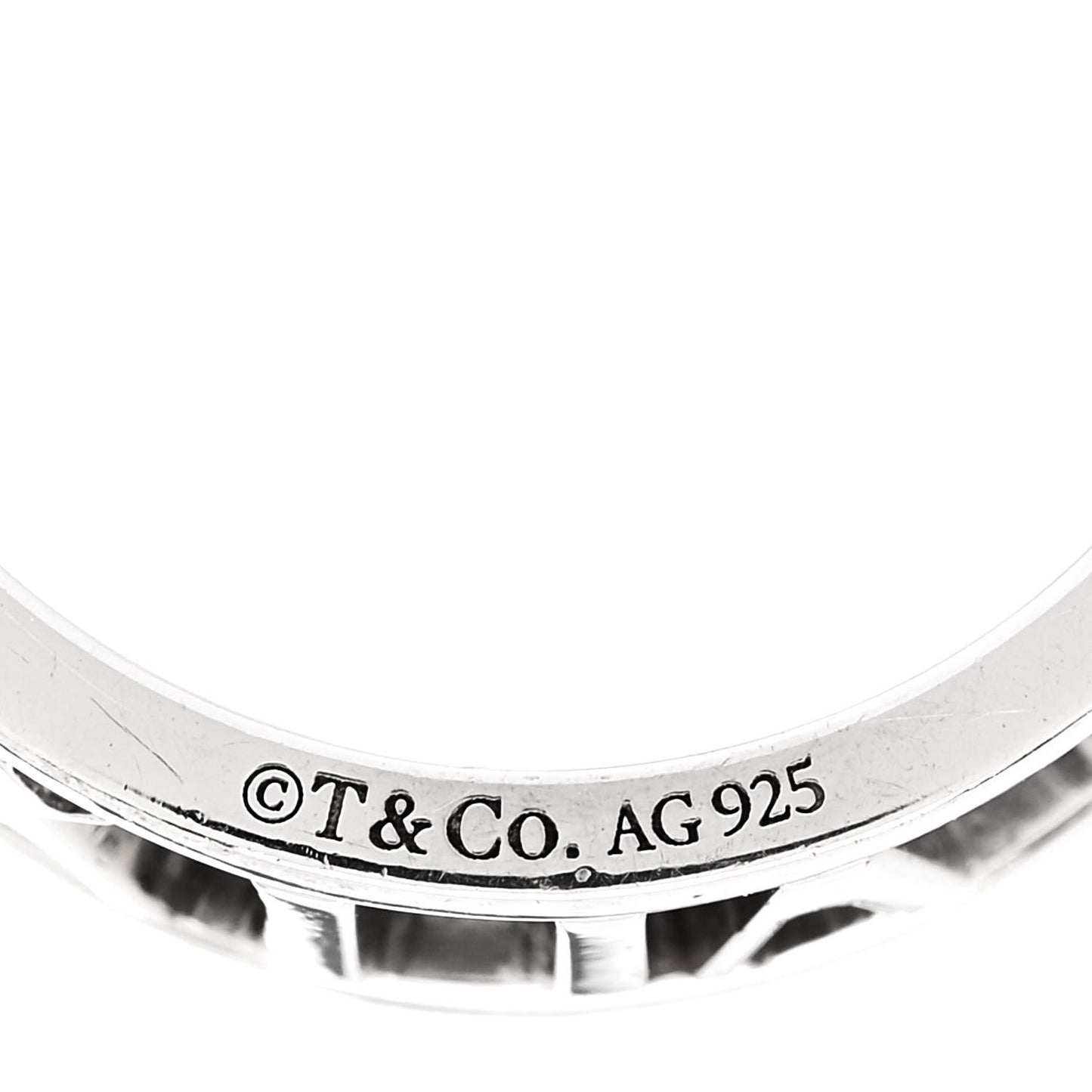 Sterling Silver Wide Atlas Open Ring 56 7.5