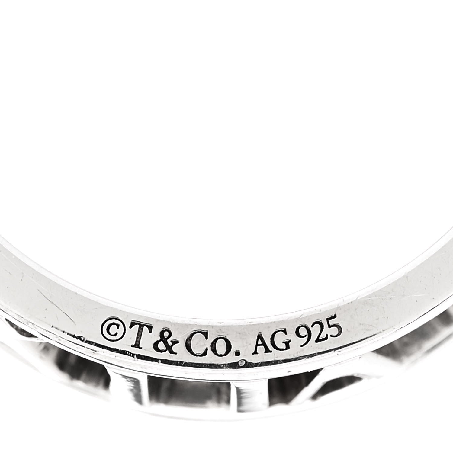 Tiffany Sterling Silver Wide Atlas Open Ring 56 7.5 4 of 4