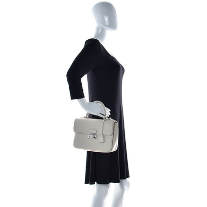 Prada Saffiano Lux Sound Top Handle Pomice 3 of 12