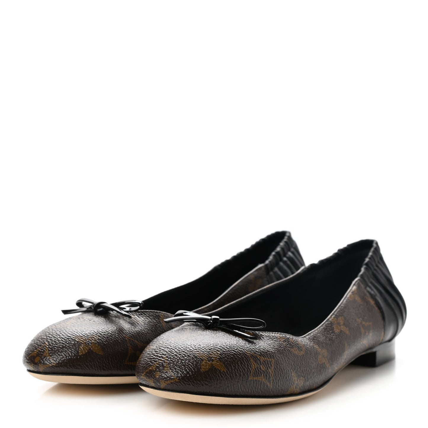 Monogram Lambskin Patent Joy Ballerina Flats 39 Black