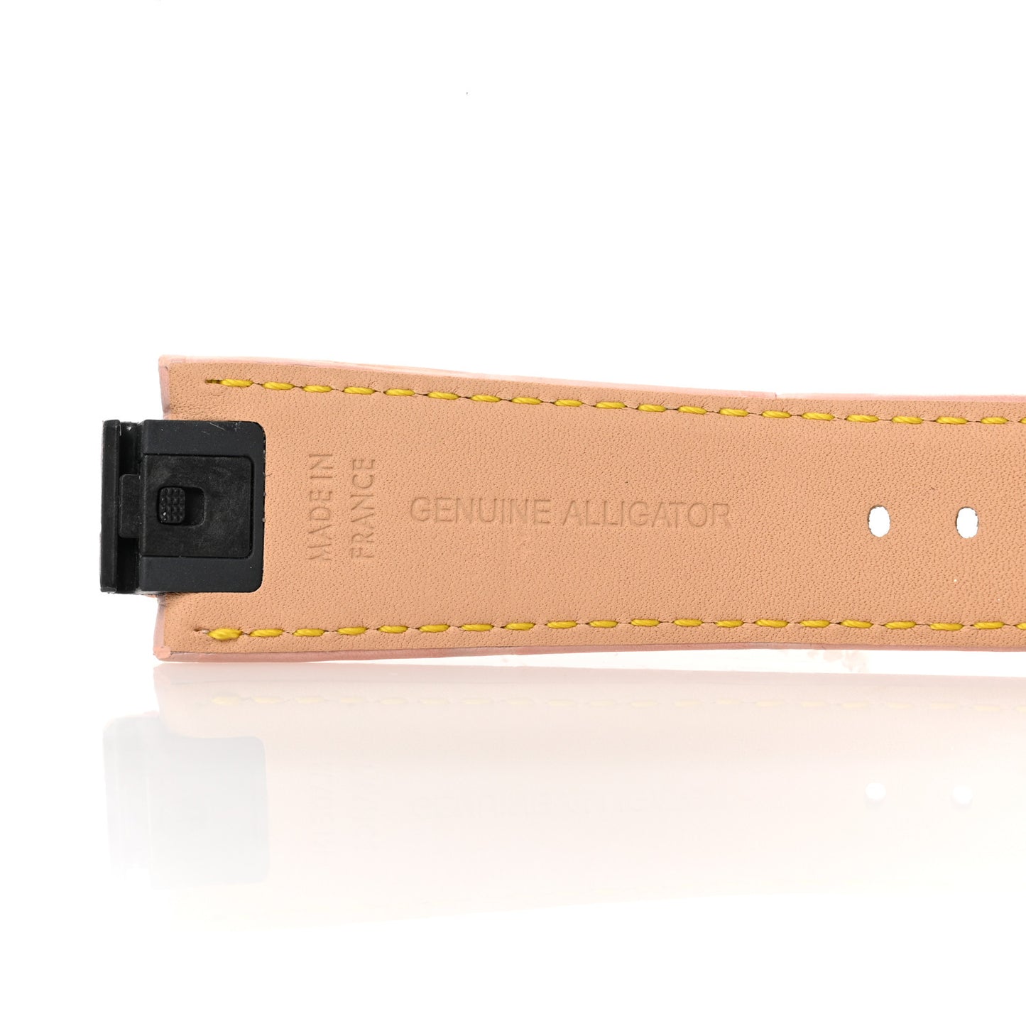 Alligator Tambour Watch Strap Pink