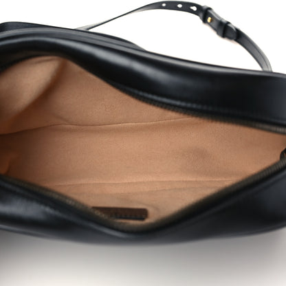 Gucci Calfskin Matelasse Small GG Marmont Chain Shoulder Bag Black 6 of 7