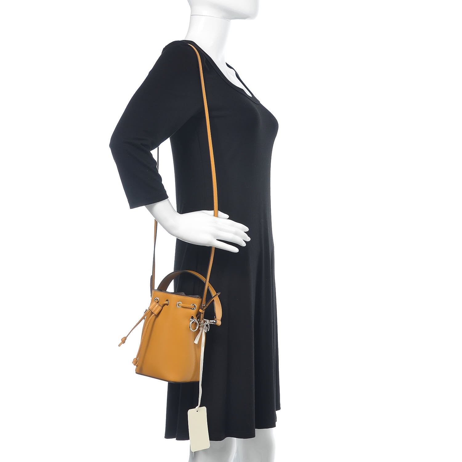 Fendi Vitello Liberty Lucido F is Fendi Mini Mon Tresor Bucket Bag Zucca 2 of 10