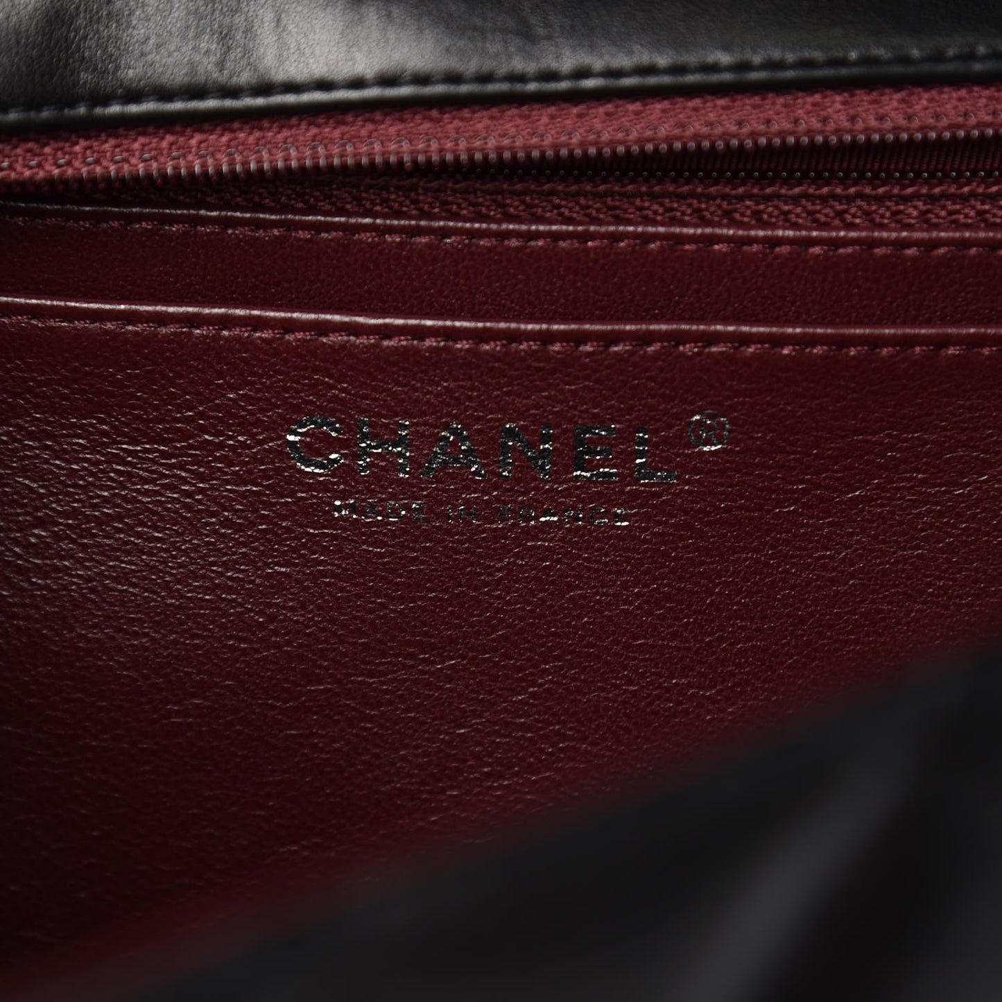 Lambskin Quilted Jumbo Single Flap Black