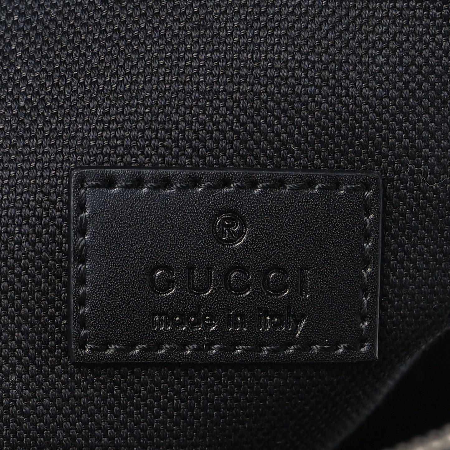 GG Supreme Monogram Web Belt Bag Black Grey
