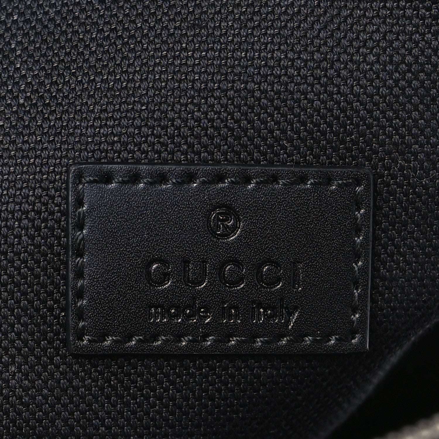 Gucci GG Supreme Monogram Web Belt Bag Black Grey 6 of 8