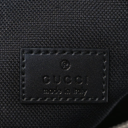 Gucci GG Supreme Monogram Web Belt Bag Black Grey 6 of 8