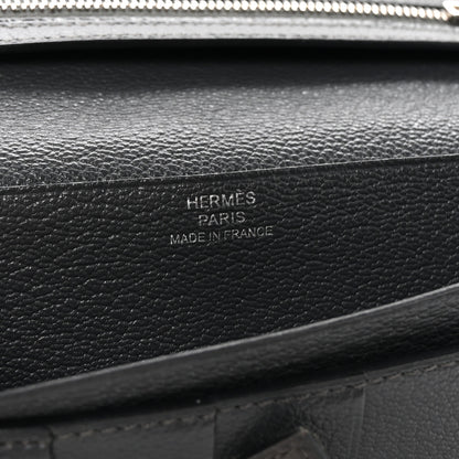 Hermes Ostrich Bearn Wallet Graphite 6 of 7