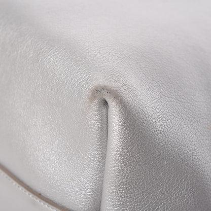 Saint Laurent Metallic Calfskin Large Shopping Tote Silver 16 of 16