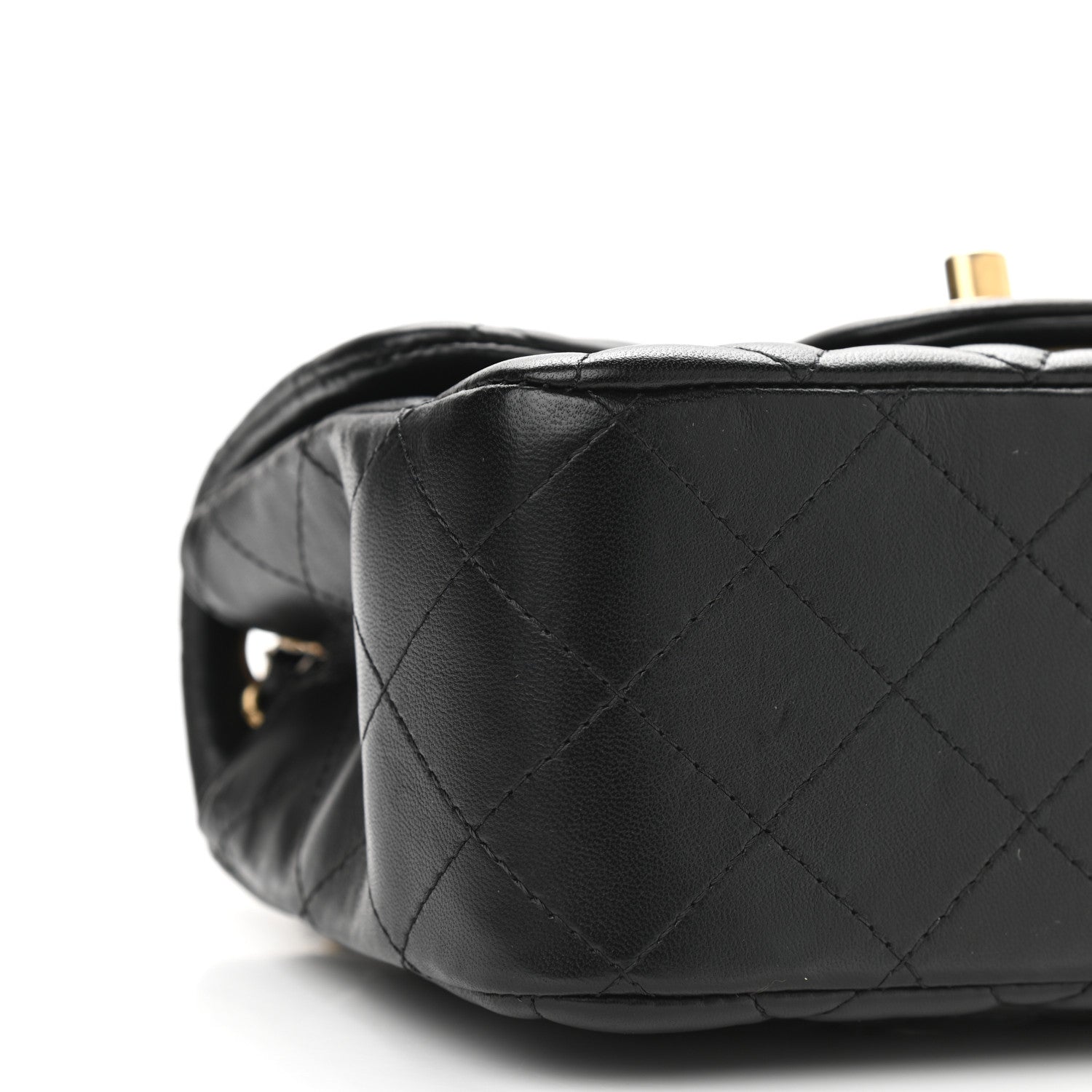 Chanel Lambskin Quilted Mini Square Flap Black 12 of 14