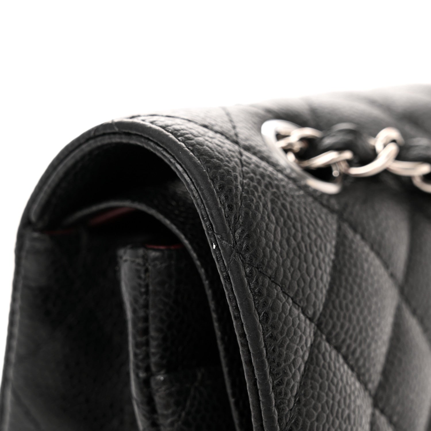 Chanel Caviar Quilted Medium Double Flap Black 17 of 18