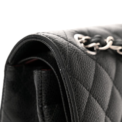 Chanel Caviar Quilted Medium Double Flap Black 17 of 18