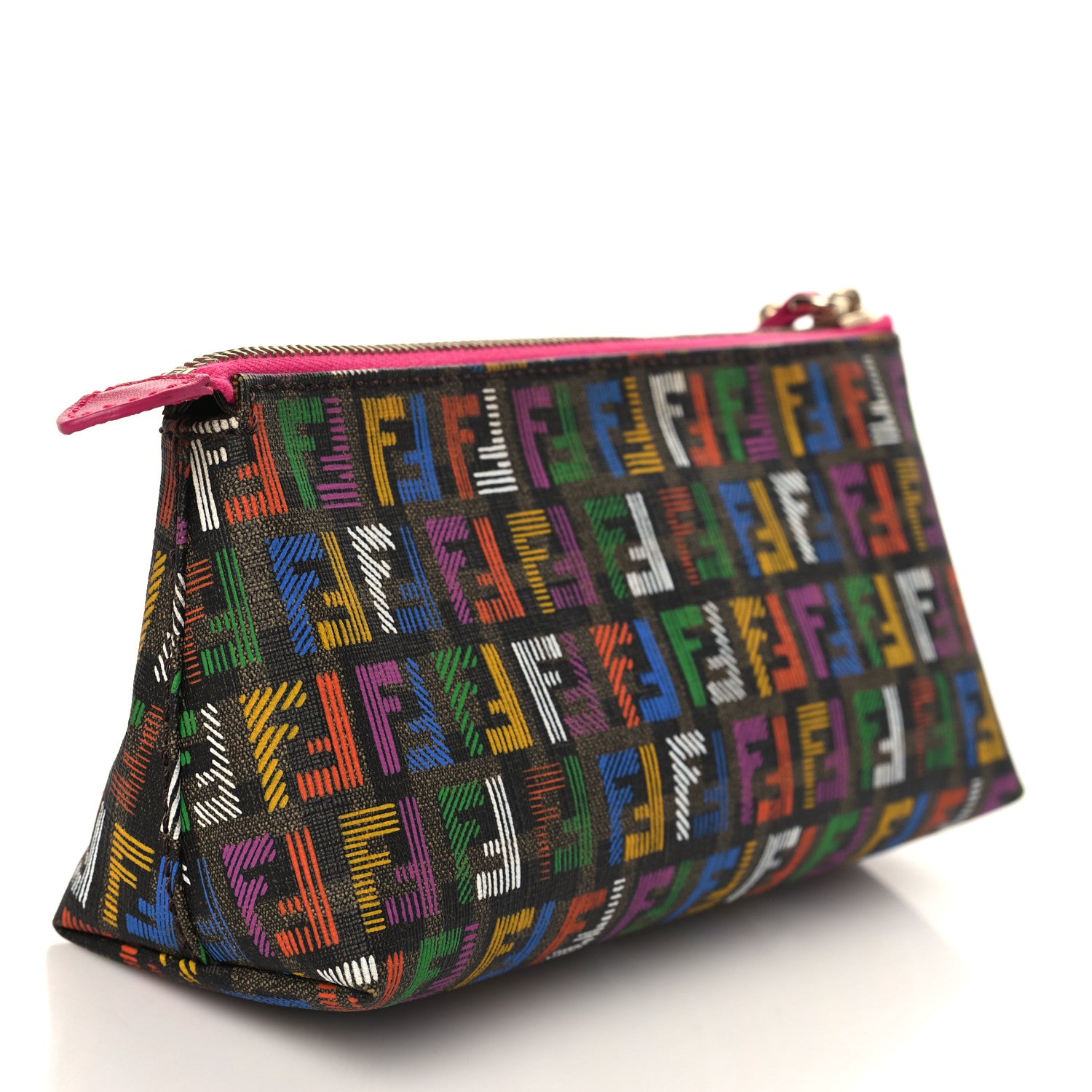 Fendi Zucca Spalmati FF Multicolor Cosmetic Case Multicolor 3 of 7