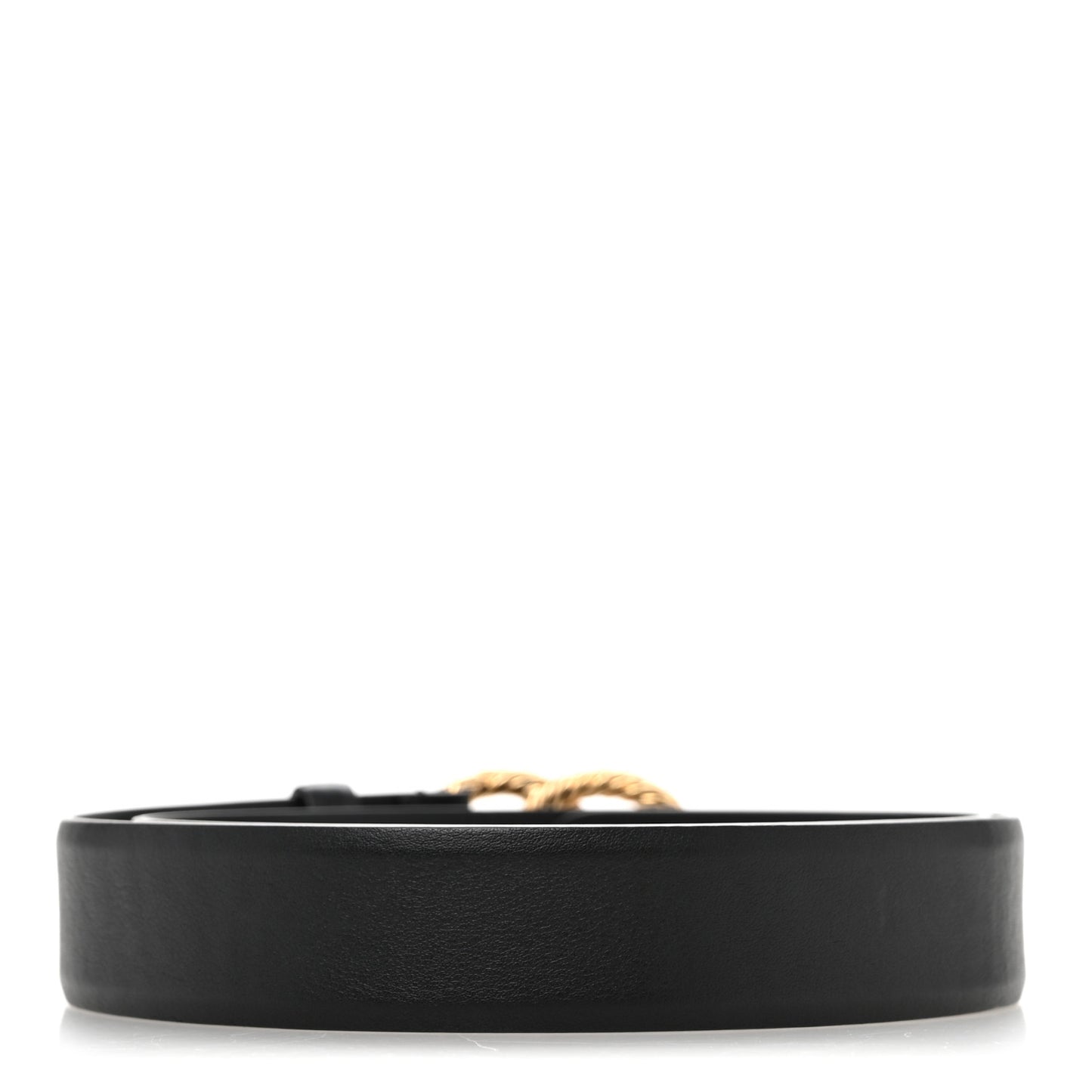 Calfskin Pearl Crystal CC Belt 80 32 Black