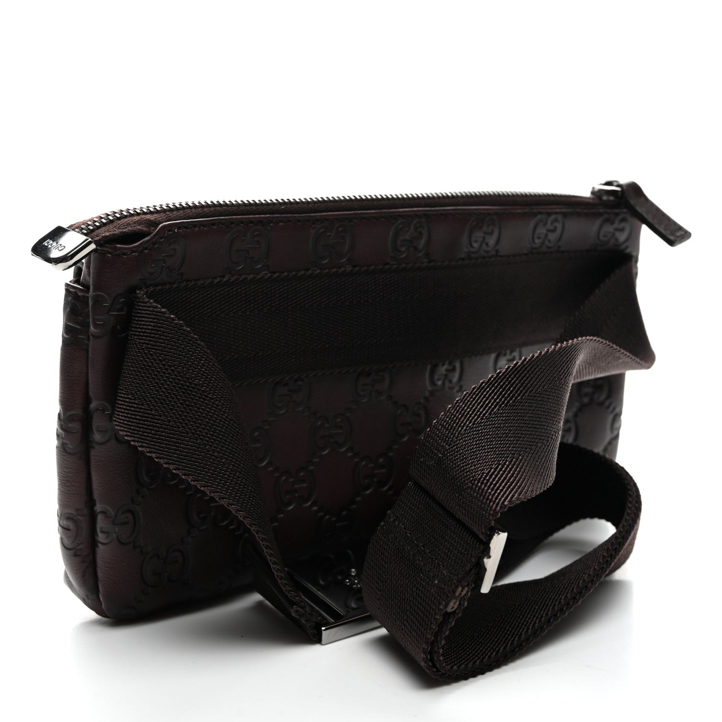 Guccissima Waist Belt Bag Dark Brown