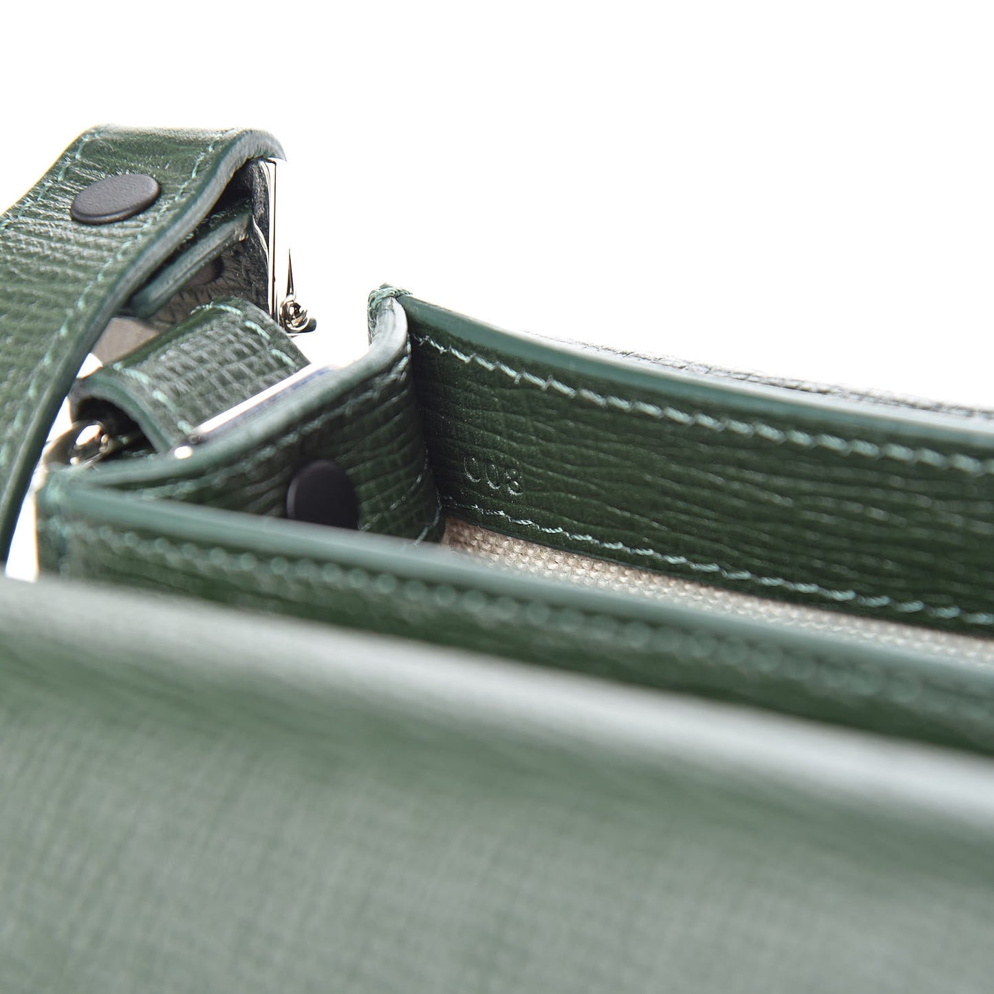 New Linosa Mini PS11 Classic Shoulder Bag Verde Bottiglia