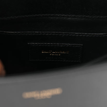 Saint Laurent Grain de Poudre Mini Classic Monogram Cassandra Top Handle Black 6 of 12
