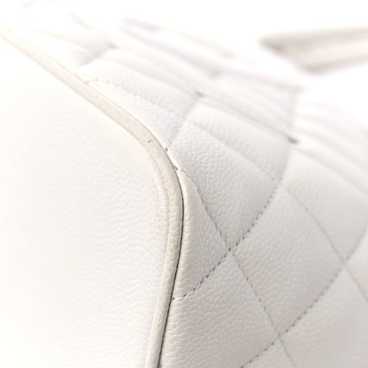Chanel Caviar Quilted Medallion Tote White 9 of 13