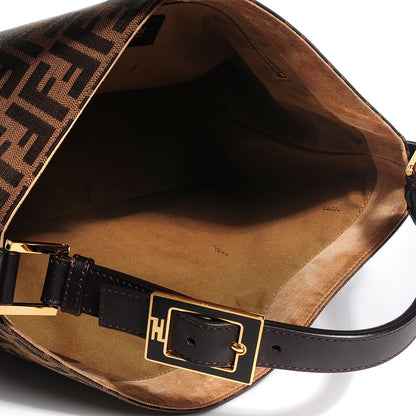 Fendi Zucca Large Hobo Tobacco 7 of 9