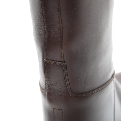 Hermes Box Kelly Jumping Boots 39 Chocolate 13 of 17